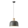 Lampadario a sospensione con filo 1xE27/15W/230V grigio diametro 27 cm