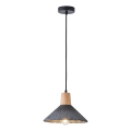 Lampadario a sospensione con filo 1xE27/15W/230V grigio