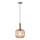 Lampadario a sospensione con filo 1xE27/15W/230V marrone diametro 20 cm