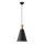 Lampadario a sospensione con filo 1xE27/15W/230V nero diametro 20 cm