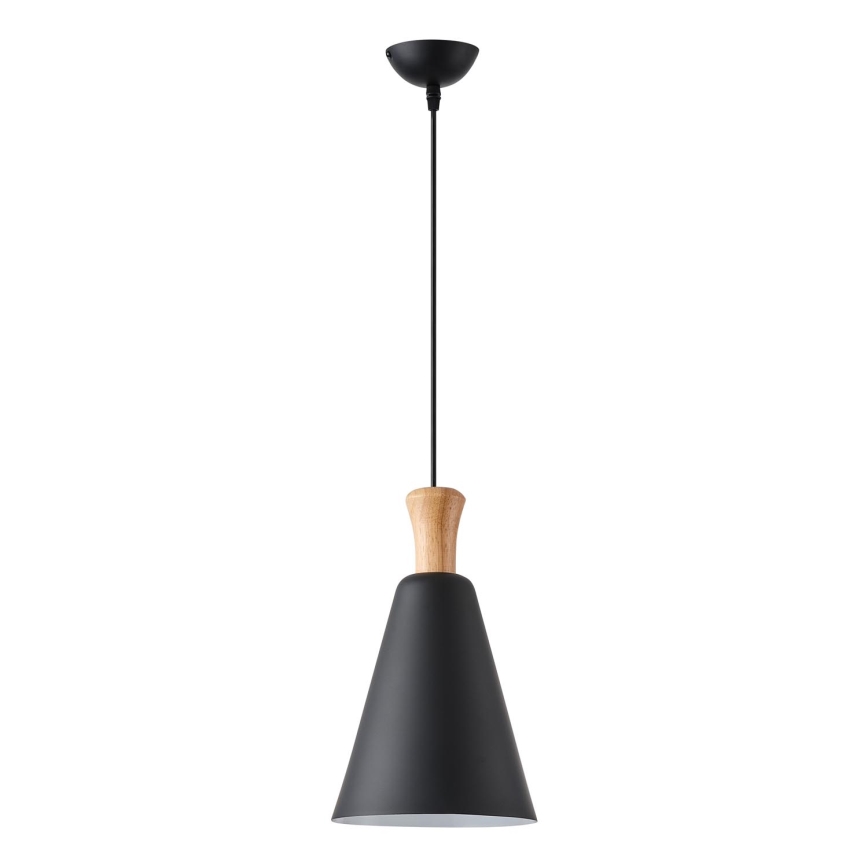 Lampadario a sospensione con filo 1xE27/15W/230V nero diametro 20 cm