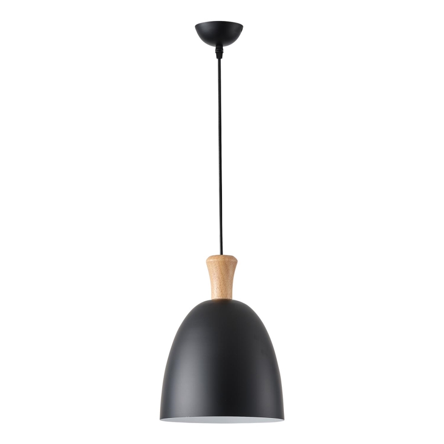 Lampadario a sospensione con filo 1xE27/15W/230V nero diametro 23 cm