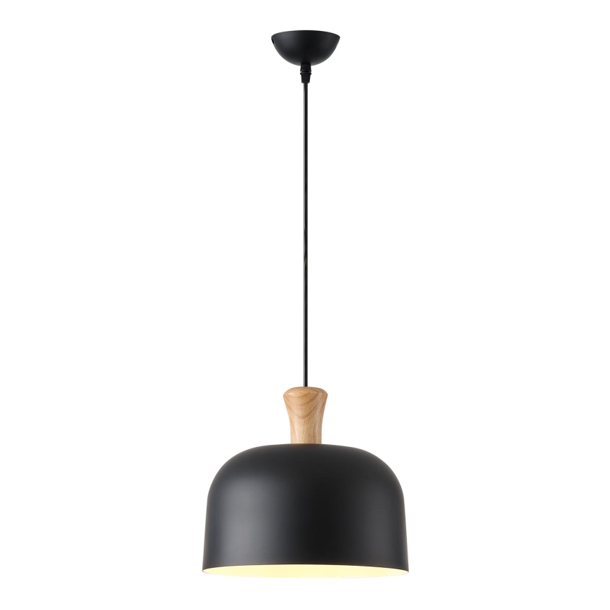 Lampadario a sospensione con filo 1xE27/15W/230V nero diametro 27 cm