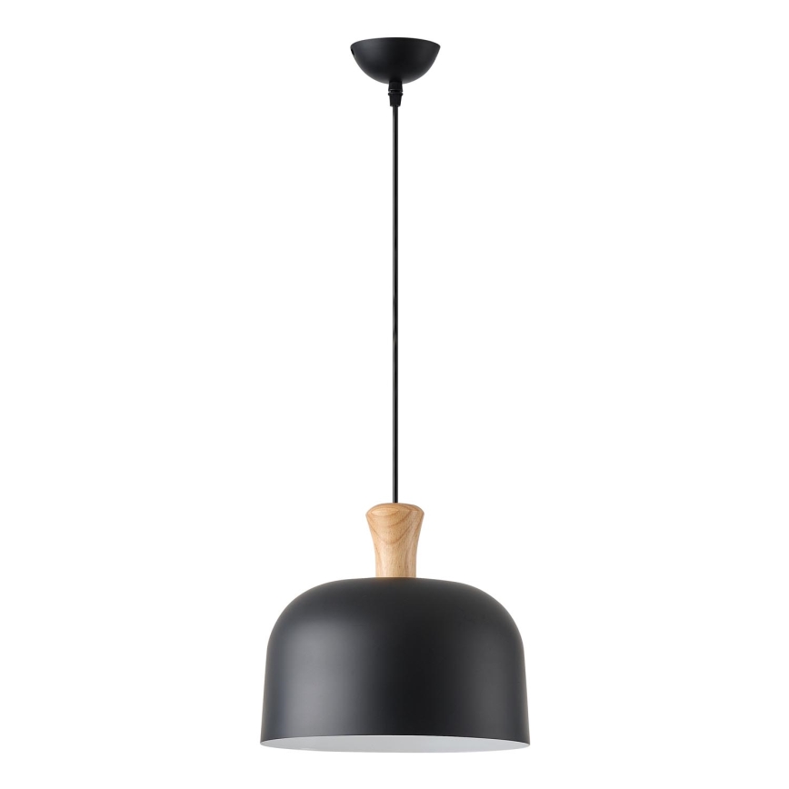 Lampadario a sospensione con filo 1xE27/15W/230V nero diametro 27 cm