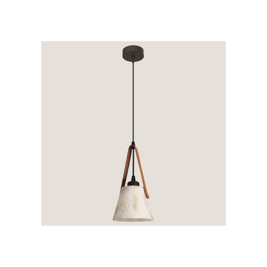 Lampadario a sospensione con filo 1xE27/40W/230V bianco