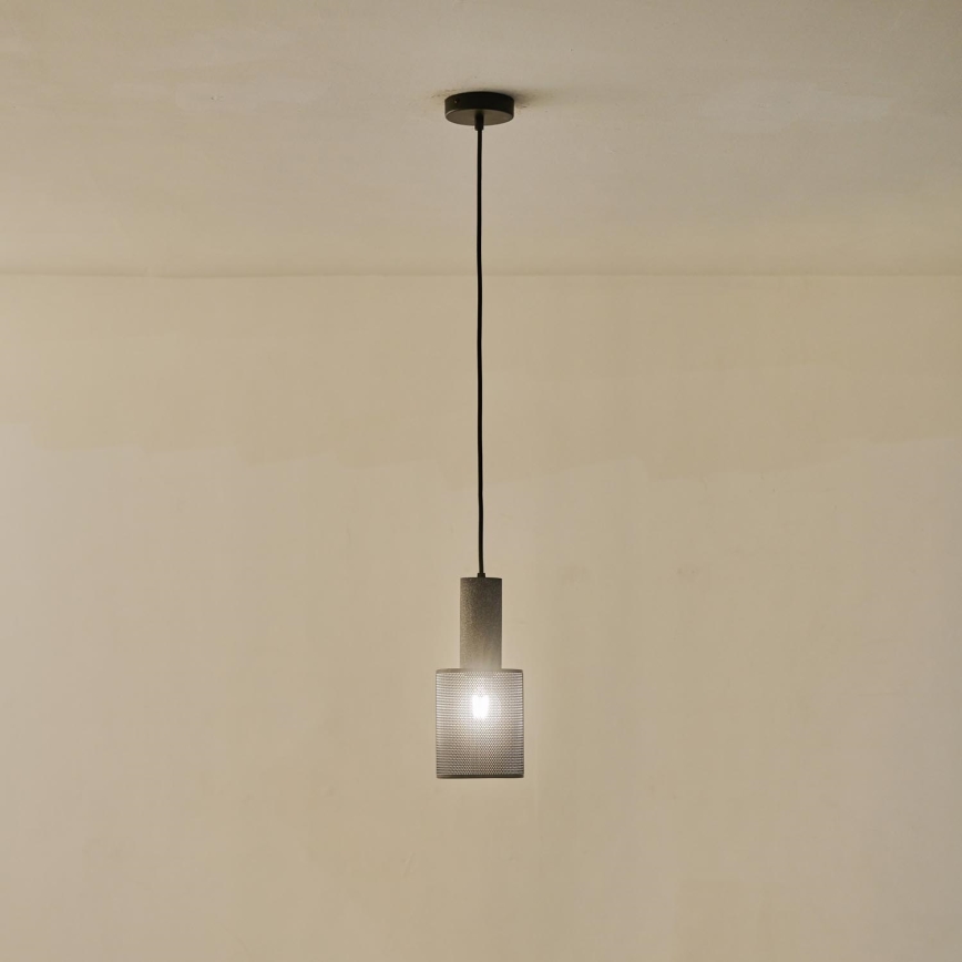 Lampadario a sospensione con filo 1xE27/40W/230V nero