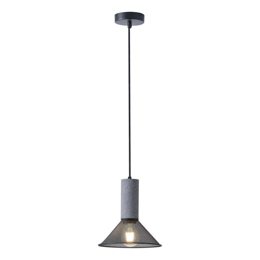 Lampadario a sospensione con filo 1xE27/40W/230V nero