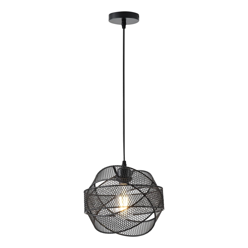 Lampadario a sospensione con filo 1xE27/40W/230V nero