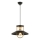 Lampadario a sospensione con filo 1xE27/40W/230V nero/oro