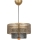Lampadario a sospensione con filo 1xE27/40W/230V oro/nero