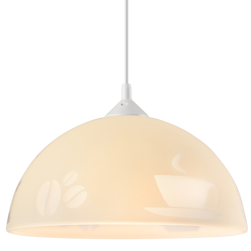 Lampadario a sospensione con filo 1xE27/60W/230V caffè