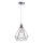 Lampadario a sospensione con filo 1xE27/60W/230V diametro 22 cm cromo lucido