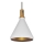Lampadario a sospensione con filo 1xE27/60W/230V diametro 23 cm bianco