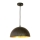 Lampadario a sospensione con filo 1xE27/60W/230V diametro 30 cm nero