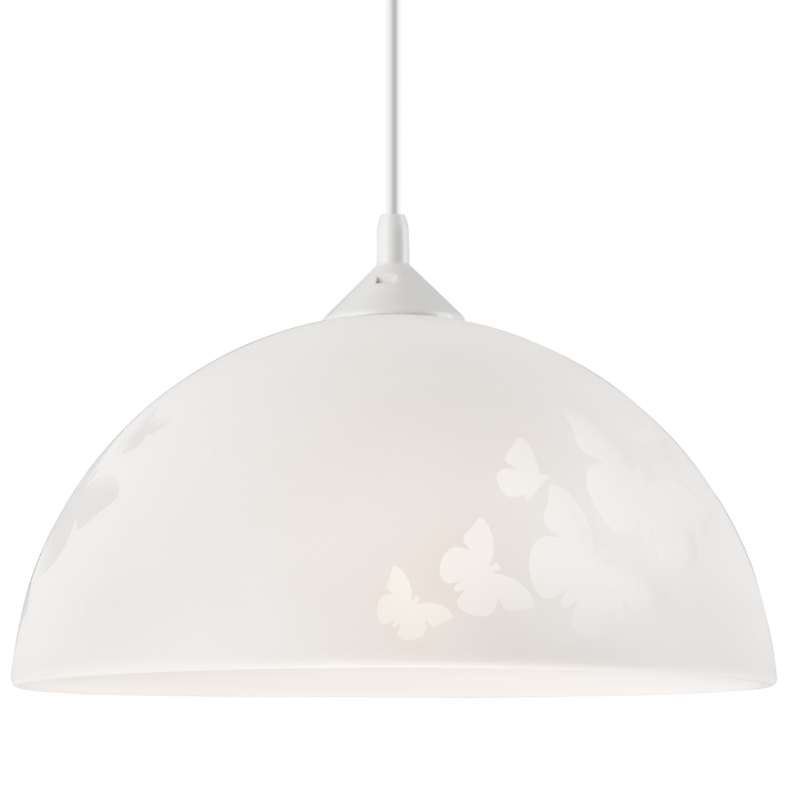 Lampadario a sospensione con filo 1xE27/60W/230V farfalle