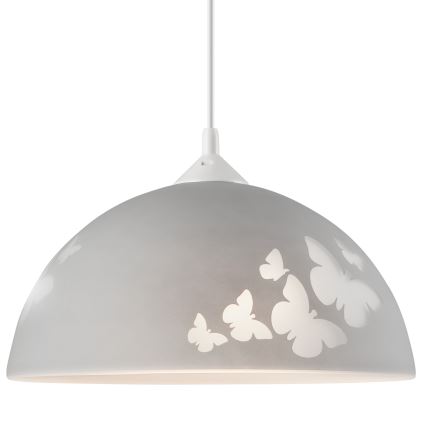 Lampadario a sospensione con filo 1xE27/60W/230V farfalle