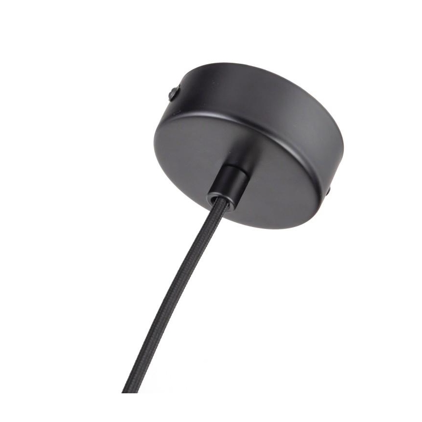 Lampadario a sospensione con filo 1xGU10/10W/230V cenere/legno solido nero