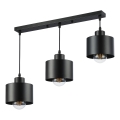 Lampadario a sospensione con filo 3xE27/35W/230V nero