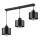 Lampadario a sospensione con filo 3xE27/35W/230V nero
