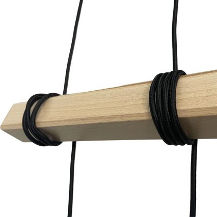 Lampadario a sospensione con filo 4xE27/60W/230V rame