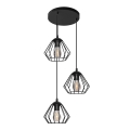 Lampadario a sospensione con filo AGAT 3xE27/15W/230V