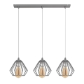 Lampadario a sospensione con filo AGAT 3xE27/15W/230V
