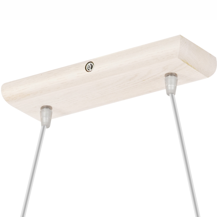 Lampadario a sospensione con filo AIDA 2xE27/60W/230V quercia