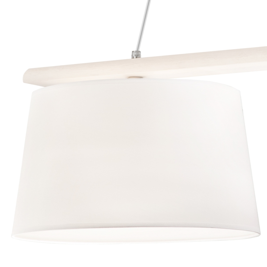 Lampadario a sospensione con filo AIDA 2xE27/60W/230V quercia