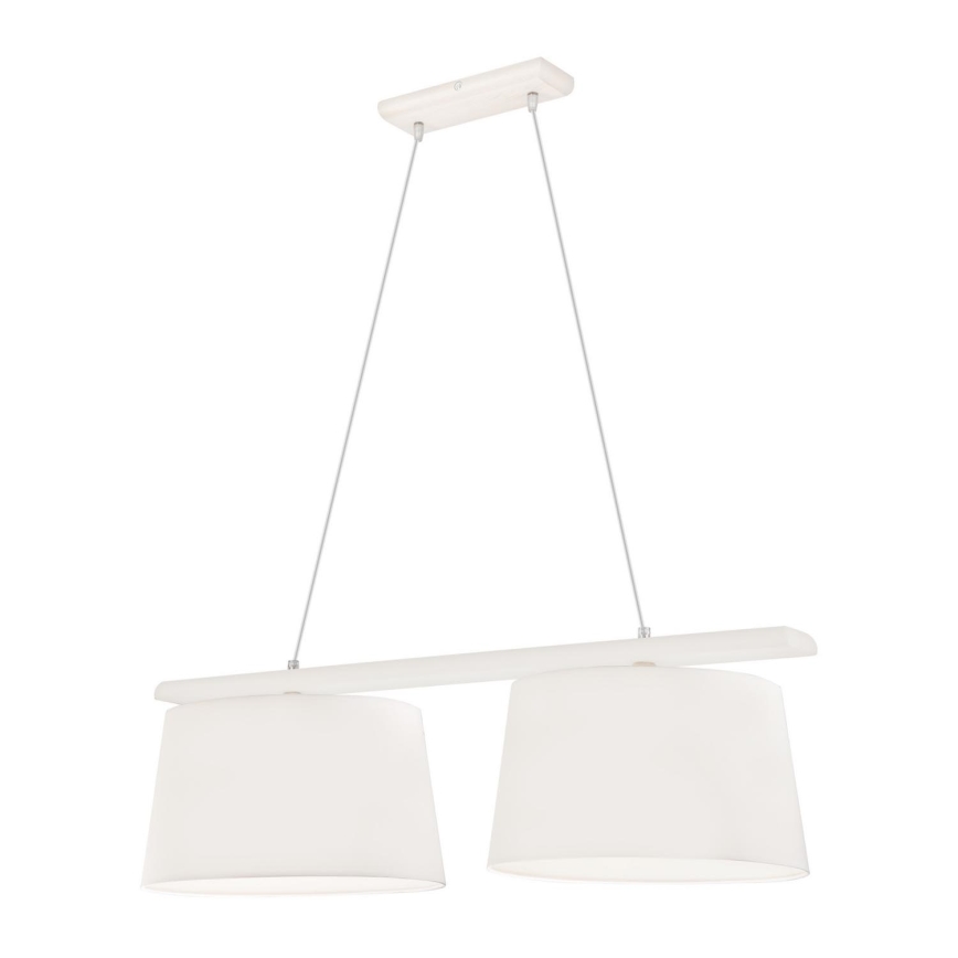 Lampadario a sospensione con filo AIDA 2xE27/60W/230V quercia