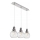 Lampadario a sospensione con filo AKSO 3xE14/40W/230V argento