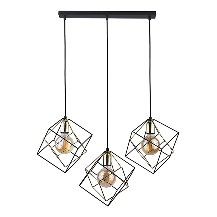 Lampadario a sospensione con filo ALAMBRE 3xE27/60W/230V