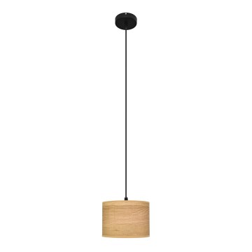 Lampadario a sospensione con filo ALBA 1xE27/15W/230V diametro 20 cm marrone/nero