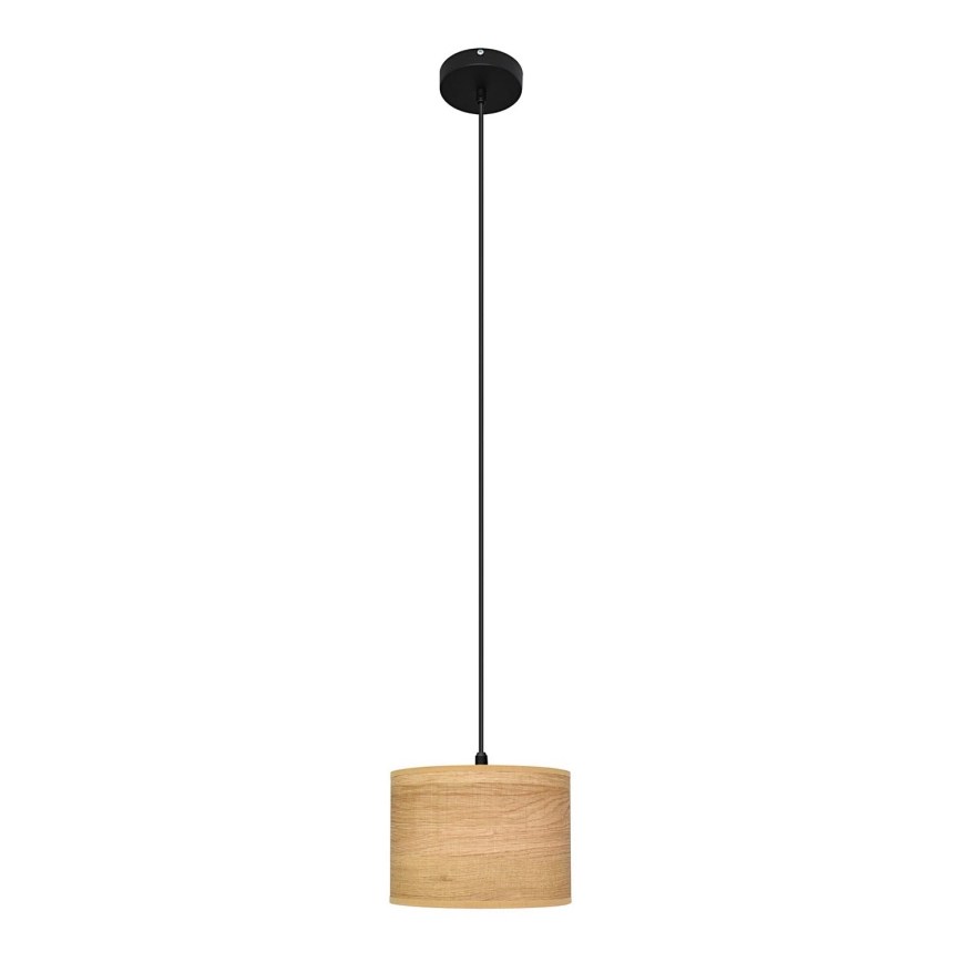 Lampadario a sospensione con filo ALBA 1xE27/15W/230V diametro 20 cm marrone/nero