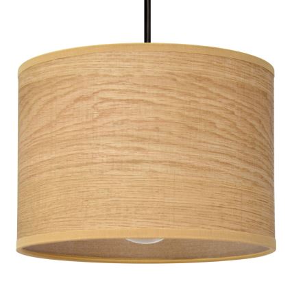 Lampadario a sospensione con filo ALBA 1xE27/15W/230V diametro 20 cm marrone/nero