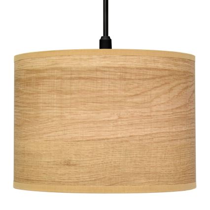 Lampadario a sospensione con filo ALBA 1xE27/15W/230V diametro 20 cm marrone/nero