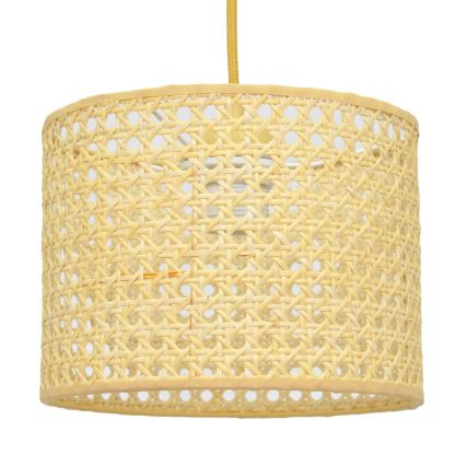 Lampadario a sospensione con filo ALBA 1xE27/15W/230V diametro 20 cm rattan