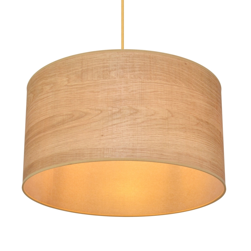 Lampadario a sospensione con filo ALBA 1xE27/15W/230V diametro 45 cm marrone