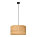 Lampadario a sospensione con filo ALBA 1xE27/15W/230V diametro 45 cm marrone/nero