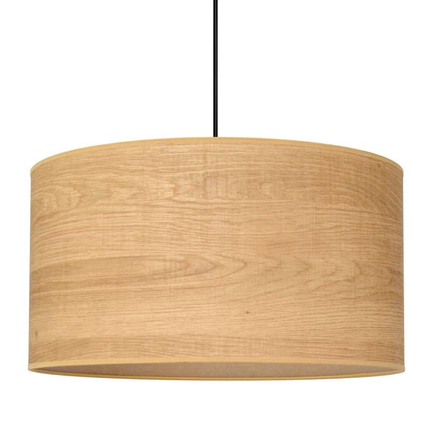 Lampadario a sospensione con filo ALBA 1xE27/15W/230V diametro 45 cm marrone/nero
