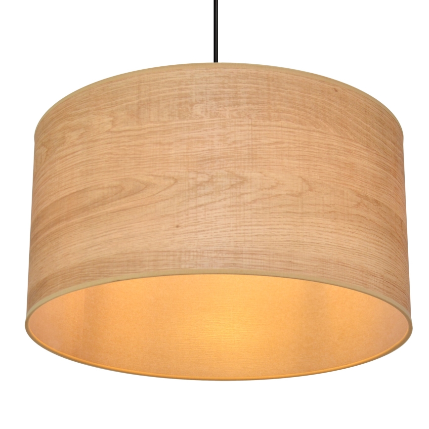 Lampadario a sospensione con filo ALBA 1xE27/15W/230V diametro 45 cm marrone/nero