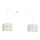 Lampadario a sospensione con filo ALDO 2xE27/60W/230V ragno bianco
