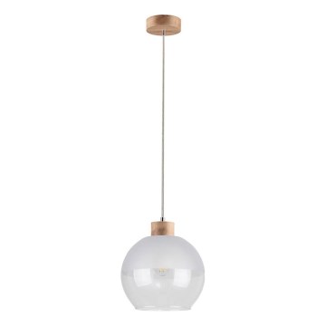 Lampadario a sospensione con filo ALESSANDRO 1xE27/60W/230V quercia