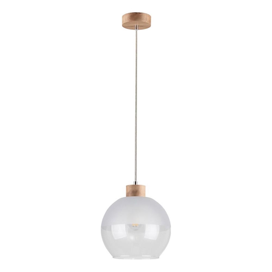 Lampadario a sospensione con filo ALESSANDRO 1xE27/60W/230V quercia