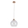 Lampadario a sospensione con filo ALESSANDRO 1xE27/60W/230V quercia