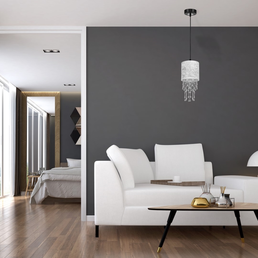 Lampadario a sospensione con filo ALMERIA 1xE27/60W/230V