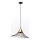 Lampadario a sospensione con filo ALURA 1xE27/60W/230V diametro 50 cm nero
