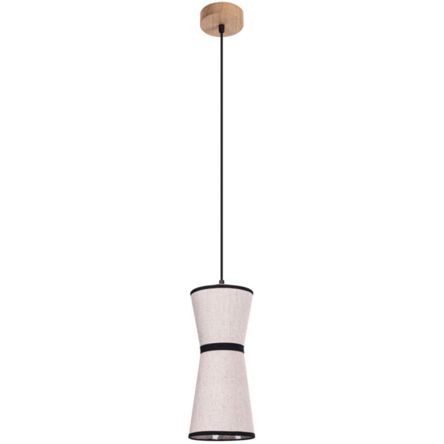 Lampadario a sospensione con filo AMIGO 1xE27/25W/230V quercia