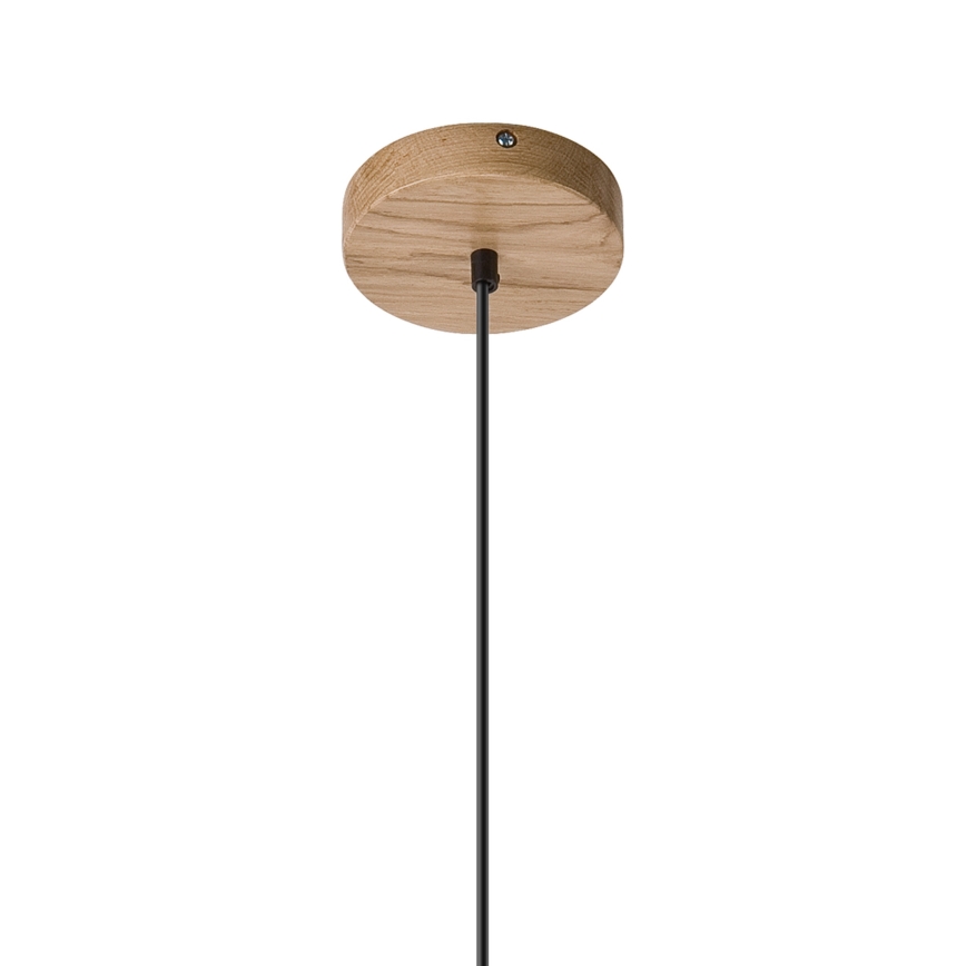 Lampadario a sospensione con filo ANTONIO 1xE27/60W/230V, quercia