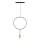 Lampadario a sospensione con filo ARCADE 1xGU10/5W/230V nero/oro
