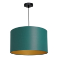 Lampadario a sospensione con filo ARDEN 1xE27/60W/230V diametro 40 cm verde/oro